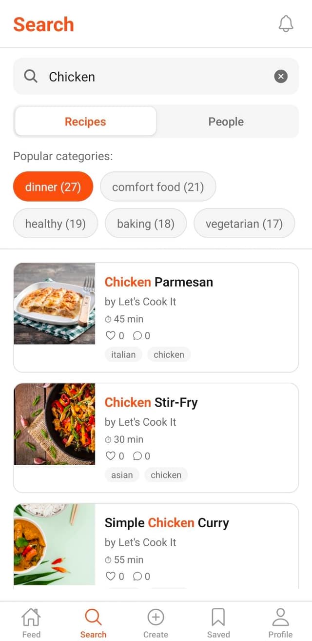 LetsCookIt recipe search